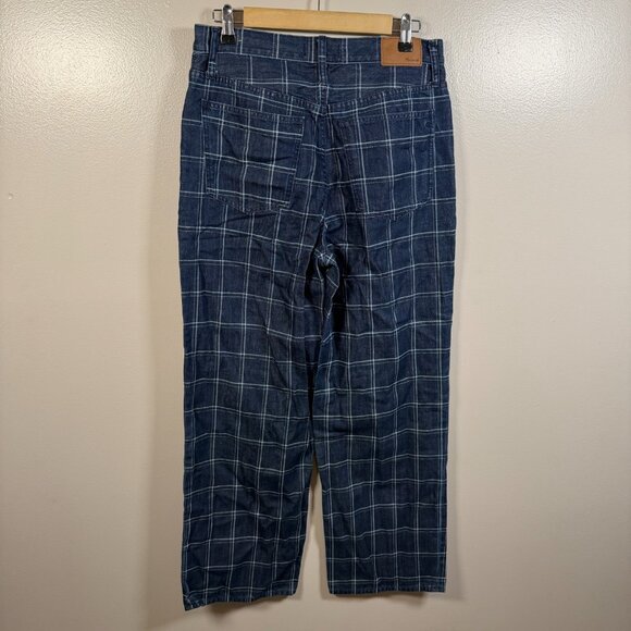 Madewell The Perfect Vintage Wide-Leg Jean in Windowpane Size 29 Retro Denim - Picture 3 of 12